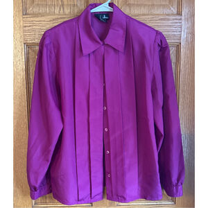 Women's David Matthew Purple Blouse Size 4